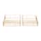 CosmoLiving by Cosmopolitan Gold Metal Contemporary Tray Set